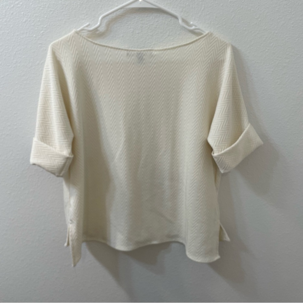 Blue tassel blouse white small - Picture 3 of 3